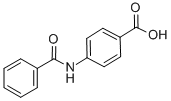 structure of CAS# 582-80-9, 4-(Benzoylamino)Benzoic Acid;4-[(Oxo-Phenylmethyl)Amino]Benzoic Acid;4-(Phenylcarbonylamino)Benzoic Acid;Oprea1_712592