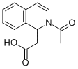 结构式 CAS# 58246-00-7, (2-乙酰基-1,2-二氢异喹啉-1-基)乙酸