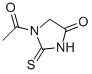 structure of CAS# 584-26-9, 1-Acetyl-2-Thiohydantoin;1-Acetyl-2-Thioxo-Imidazolidin-4-One;1-Acetyl-2-Thioxo-4-Imidazolidinone;1-Ethanoyl-2-Sulfanylidene-Imidazolidin-4-One