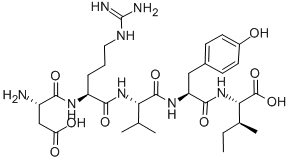 CAS#: 58442-64-1， H-Asp-Arg-Val-Tyr-Ile-OH