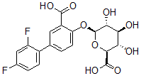 CAS 登录号：58446-29-0， 二氟尼柳葡糖苷酸醚
