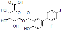 CAS 登录号：58446-30-3， 二氟尼柳葡糖苷酸酯