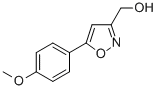 structure of CAS# 58492-77-6, (5-(4-Methoxyphenyl)Isoxazol-3-Yl)Methanol;[5-(4-Methoxyphenyl)Isoxazol-3-Yl]Methanol(SALTDATA: FREE)