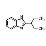 structure of CAS# 5851-47-8, 2-(3-Pentanyl)-1H-Benzimidazole;2-(1-ethylpropyl)-1H-benzimidazole;2-(ethylpropyl)benzimidazole;2-(pentan-3-yl)-1H-1,3-benzodiazole