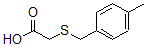 structure of CAS# 58511-20-9, (4-Methylbenzyl)Thio]Acetic Acid;2-[(4-Methylphenyl)Methylthio]Acetate;2-[(4-Methylbenzyl)Thio]Acetate;2-[(4-Methylphenyl)Methylsulfanyl]Ethanoate