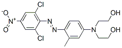 structure of CAS# 58528-60-2, 2,2'-[[4-[(2,6-Dichloro-4-Nitrophenyl)Azo]-3-Methylphenyl]Imino]Bisethanol;2-[[4-(2,6-Dichloro-4-Nitro-Phenyl)Azo-3-Methyl-Phenyl]-(2-Hydroxyethyl)Amino]Ethanol;2-[[4-(2,6-Dichloro-4-Nitrophenyl)Azo-3-Methylphenyl]-(2-Hydroxyethyl)Amino]Ethanol;2-[[4-(2,6-Dichloro-4-Nitro-Phenyl)Diazenyl-3-Methyl-Phenyl]-(2-Hydroxyethyl)Amino]Ethanol