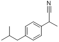 结构式 CAS# 58609-73-7, 2-(4-异丁基苯基)丙腈