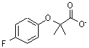 结构式 CAS# 587-11-1, 2-(4-氟苯氧基)-2-甲基-丙酸