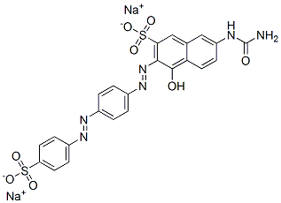 CAS#: 5873-20-1， Disodium 7-[(Aminocarbonyl)Amino]-4-Hydroxy-3-[[4-[(4-Sulphonatophenyl)Azo]Phenyl]Azo]Naphthalene-2-Sulphonate