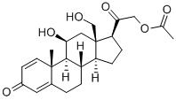 CAS#: 58761-40-3， 11-beta-1,4-Pregnadien-18,21-Diol-3,20-Dione 21-Acetate