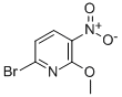 structure of CAS# 58819-77-5, 6-Bromo-2-Methoxy-3-Nitro-Pyridine;Pyridine, 6-Bromo-2-Methoxy-3-Nitro-;6-BROMO-2-METHOXY-3-NITRO-PYRIDINE;2-Methoxy-3-Nitro-6-Bromopyridine
