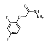 结构式 CAS# 588676-13-5, 2-(2,4-二氟苯氧基)乙酰肼
