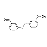 structure of CAS# 588685-98-7, 3-[(3-Methoxybenzyl)Oxy]Benzaldehyde;3-[(3-methoxyphenyl)methoxy]benzaldehyde;MFCD03422457