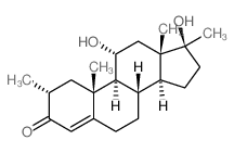 CAS 登录号：5888-10-8， (2R,8S,9S,10R,11R,13S,14S,17S)-11,17-二羟基-2,10,13,17-四甲基-2,6,7,8,9,11,12,14,15,16-十氢-1H-环戊二烯并[a]菲-3-酮