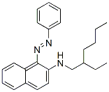 CAS 登录号：58935-87-8， N-(2-乙基己基)-1-(苯基偶氮)萘-2-胺