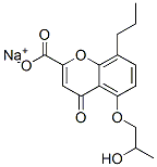 CAS#: 58974-94-0， 5-(2-Hydroxypropoxy)-4-Oxo-8-Propyl-4H-1-Benzopyran-2-Carboxylic Acid Sodium Salt