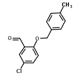 structure of CAS# 590360-23-9, 5-Chloro-2-[(4-Methylbenzyl)Oxy]Benzaldehyde;5-Chloro-2-[(4-methylbenzyl)oxy]benzaldehyde;5-chloro-2-[(4-methylphenyl)methoxy]benzaldehyde;MFCD03422439