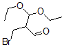 structure of CAS# 59067-07-1, 2-(Bromomethyl)-3,3-diethoxypropanal;BROMOPROPIONALDEHYDE DIETHYACETA
