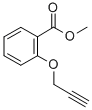 structure of CAS# 59155-84-9, Methyl 2-(2-Propynyloxy)Benzenecarboxylate;2-Prop-2-Ynoxybenzoic Acid Methyl Ester;2-Propargyloxybenzoic Acid Methyl Ester;10R-0241