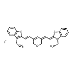 CAS#: 59170-49-9， 3-Ethyl-2-[(E)-2-{(5Z)-5-[(2Z)-2-(3-Ethyl-1,3-Benzothiazol-2(3H)-Ylidene)Ethylidene]-5,6-Dihydro-2H-Pyran-3-Yl}Vinyl]-1,3-Benzothiazol-3-Ium Iodide