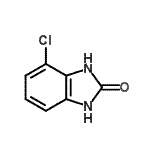 结构式 CAS# 5918-97-8, 4-氯-1,3-二氢-2H-苯并咪唑-2-酮