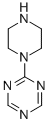 structure of CAS# 59215-44-0, 1-(1,3,5-Triazin-2-Yl)Piperazine;2-(1-Piperazinyl)-1,3,5-Triazine;2-Piperazin-1-Yl-S-Triazine;1-(1,3,5-Triazin-2-Yl)-Piperazine