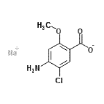 CAS#: 59319-13-0， Sodium 4-Amino-5-Chloro-2-Methoxybenzoate