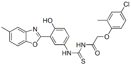 CAS#: 593238-41-6， 2-(4-Chloro-2-Methylphenoxy)-N-[[[4-Hydroxy-3-(5-Methyl-2-Benzoxazolyl)Phenyl]Amino]Thioxomethyl]-Acetamide