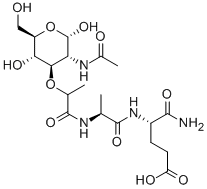 CAS#: 59331-38-3， Ac-Muramyl-Ala-Glu-NH2