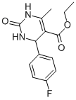 structure of CAS# 5937-24-6, Ethyl 4-(4-fluorophenyl)-6-methyl-2-oxo-1,2,3,4-tetrahydro-5-pyrimidinecarboxylate;Ethyl 4-(4-Fluorophenyl)-1,2,3,4-Tetrahydro-6-Methyl-2-Oxo-5-Pyrimidinecarboxylate;ETHYL 4-(4-FLUOROPHENYL)-1 2 3 4-TETRAH&;ETHYL 4-(4-FLUOROPHENYL)-6-METHYL-2(1H,&