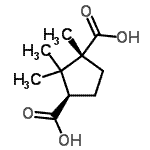 CAS#: 595-32-4, (1R,3R)-1,2,2-Trimethyl-1,3-Cyclopentanedicarboxylic Acid