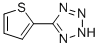 structure of CAS# 59541-58-1, 5-(2-Thienyl)-1H-Tetrazole;5-Thiophen-2-Yl-2H-1,2,3,4-Tetrazole;Smr000012076;Maybridge1_008480