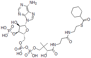 结构式 CAS# 5960-12-3, 环己烷羧基-辅酶 A