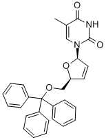 CAS#: 5964-41-0， 5'-O-Trityl-2',3'-Dehydrothymidine