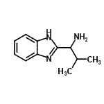 structure of CAS# 59653-66-6, 1-(1H-Benzimidazol-2-Yl)-2-Methyl-1-Propanamine;"1H-<wbr>Benzimida<wbr>zole-2-me<wbr>thanamine<wbr>,α-(1-met<wbr>hylethyl)<wbr>-,(S)-(9C<wbr>I)"1-(1H-benzimidazol-2-yl)-2-methylpropan-1-amine;1-(1H-benzo[d]imidazol-2-yl)-2-methylpropan-1-amine