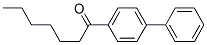 structure of CAS# 59662-27-0, 4-Heptanoylbiphenyl;1-[1,1'-Biphenyl]-4-Yl-1-Heptanone;1-Heptanone, 1-(1,1'-Biphenyl)-4-Yl-;P-Heptanoylbiphenyl