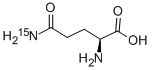 structure of CAS# 59681-32-2, L-Glutamine-Amide-15N