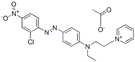 CAS#: 59709-10-3， 1-[2-[[4-[(2-Chloro-4-Nitrophenyl)Azo]Phenyl]Ethylamino]Ethyl]Pyridinium Acetate