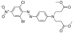 CAS#: 59709-38-5， Methyl N-[4-[(2-Bromo-6-Chloro-4-Nitrophenyl)Azo]Phenyl]-N-(3-Methoxy-3-Oxopropyl)-beta-Alaninate