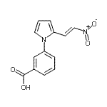 CAS 登录号：597545-01-2， 3-{2-[(E)-2-硝基乙烯基]-1H-吡咯-1-基}苯甲酸