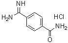 structure of CAS# 59855-11-7, 4-Amidinobenzamide Hydrochloride;[Amino-(4-Carbamoylphenyl)Methylene]Ammonium;[Amino-(4-Aminocarbonylphenyl)Methylidene]Azanium;Zinc00105171