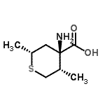 CAS#: 59998-11-7， (2R,4R,5S)-4-Amino-2,5-Dimethyl-Tetrahydrothiopyran-4-Carboxylic Acid