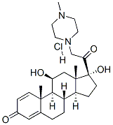 CAS#: 60-39-9， 11beta,17-Dihydroxy-21-(4-Methyl-1-Piperazinyl)Pregna-1,4-Diene-3,20-Dione Monohydrochloride
