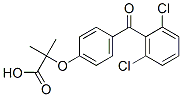 CAS#: 60012-97-7， 2-[4-(2,6-Dichlorobenzoyl)Phenoxy]-2-Methylpropanoic Acid