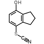CAS#: 600176-67-8， 7-Hydroxy-2,3-dihydro-1H-inden-4-yl thiocyanate
