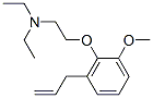 structure of CAS# 6006-09-3, N,N-Diethyl-2-[2-Methoxy-6-(2-Propenyl)Phenoxy]Ethanamine;2-(2-Allyl-6-Methoxy-Phenoxy)-N,N-Diethyl-Ethanamine;2-(2-Allyl-6-Methoxyphenoxy)-N,N-Diethylethanamine;2-(2-Allyl-6-Methoxy-Phenoxy)Ethyl-Diethyl-Amine