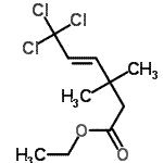 CAS#: 60066-83-3， Ethyl (E)-6,6,6-Trichloro-3,3-Dimethyl-Hex-4-Enoate