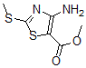 结构式 CAS# 60093-05-2, 4-氨基-2-(甲硫基)-5-噻唑羧酸甲酯