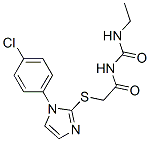 CAS#: 60176-43-4， 1-[[[1-(P-Chlorophenyl)-1H-Imidazol-2-Yl]Thio]Acetyl]-3-Ethylurea