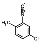 structure of CAS# 602262-01-1, 4-Chloro-2-isocyano-1-methylbenzene;4-chloro-2-isocyano-1-methylbenzene;5-chloro-2-methylphenyl isocyanide;5-Chloro-2-methyl-phenyl-; isocyanide